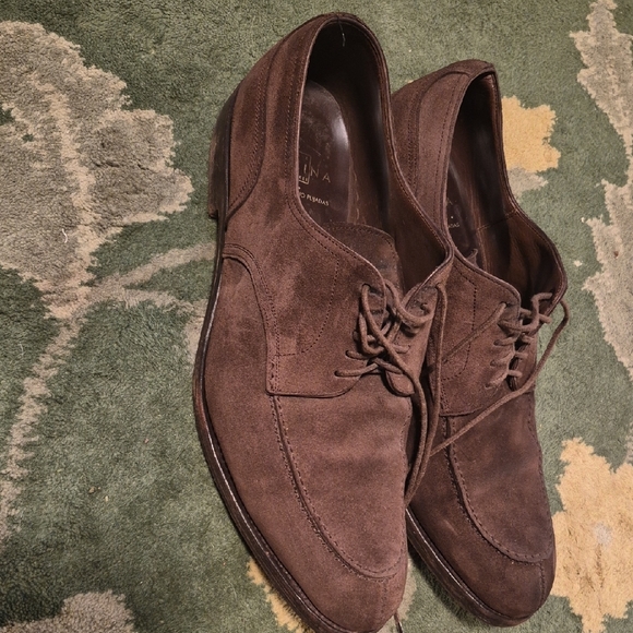 Cavalini Dark Brown Suede Oxfords - Picture 4 of 12